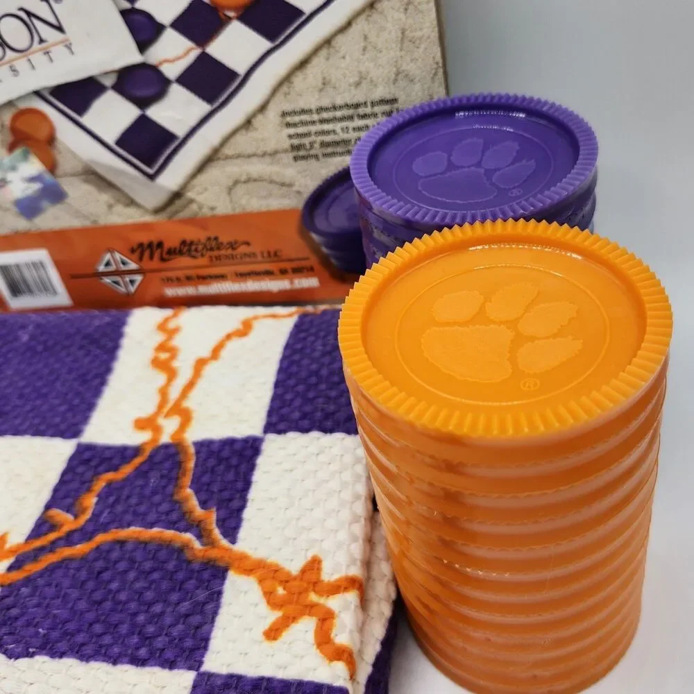 Clemson Tigers Jumbo Checkers Game (Complete)